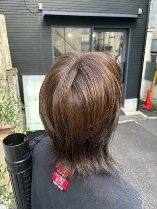 ミディアム カラー メンズ SHO 👻原宿 /艶カラーのヘアスタイル