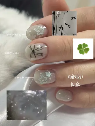 ネイル lettie🎀 京都ガーリーネイルのネイルデザイン