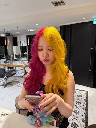 ロング カラー ヘアアレンジ 艶髪/ロングモデル 募集🫧terukaのヘアスタイル