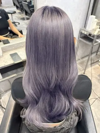 ロング GiseL 梅田【ジゼル】所属・透明感カラー × ハイトーン さきのヘアスタイル