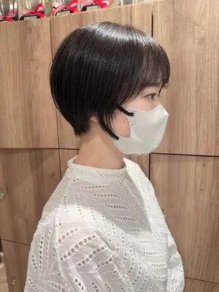 ショート 縮毛矯正/ショート/ ボブ/石橋代智のヘアスタイル