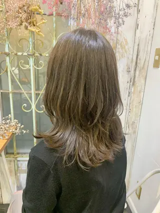 ミディアム カラー 髪質改善カラー☆ ヘアアレンジmiyuのヘアスタイル