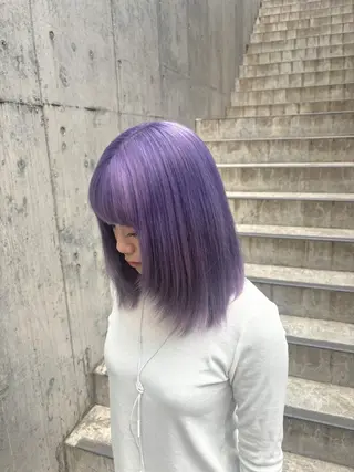 カラー 外国人風ヘア ×18歳美容師ルイヤのヘアスタイル