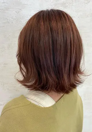 ミディアム カラー 上田 和紀子のヘアスタイル