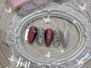 ネイル ネイルサロンAiri 長さ出し·シンプルのネイルデザイン