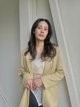 セミロング yukii しまむら のぞみのヘアスタイル