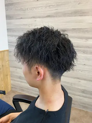 ショート パーマ メンズ Agu hair lua 上越高田西店所属・佐藤祐輔 メンズパーマのヘアスタイル