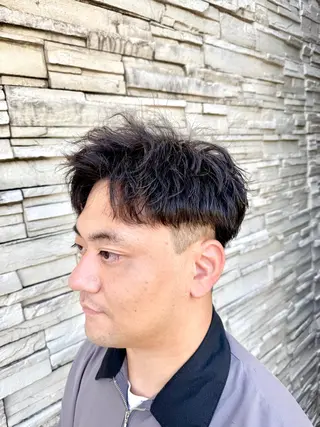 パーマ メンズ ⭐️縮毛矯正⭐️ 赤松郁弥のヘアスタイル