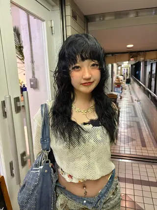 ロング パーマ kaito パーマ募集🌀😵‍のヘアスタイル