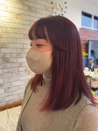 セミロング ✨髪質改善／艶カラー harunaのヘアスタイル