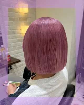 ミディアム カラー ヘアアレンジ 🦄ブリーチ💜エク ステ💜MIU🦄のヘアスタイル