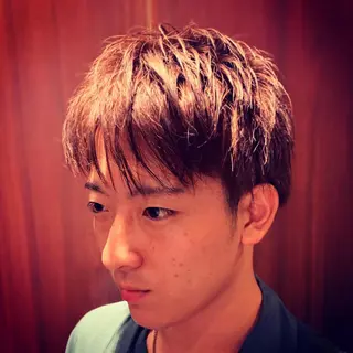ショート カラー メンズ HIROGINZA ヒロ銀座 青山所属・マツオ リュウホウ🐉のヘアスタイル