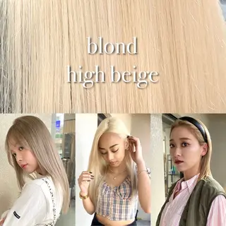 カラー 🌈艶ハイトーン🌈 心を込めます🤝涼介のヘアスタイル