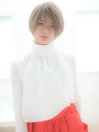 ショート ショート白髪染め無料 ／河瀬謙介のヘアスタイル