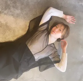 カラー カットモデル 山中 遥のヘアスタイル