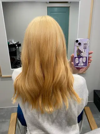 セミロング 【coco.】hair所属・カジカワサキ/髪質 改善/クロスパーマのヘアスタイル