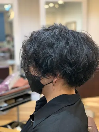 ショート CECIL hair なんば店所属・メンズパーマ 艶髪☆店長☆有馬のヘアスタイル