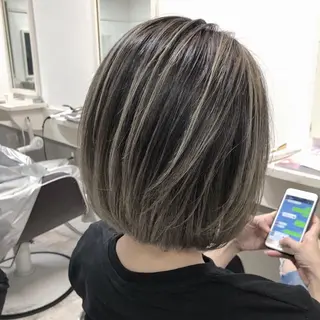 ショート カラー ヘアアレンジ GiseL天神カラー 髪質改善/ブリーチのヘアスタイル