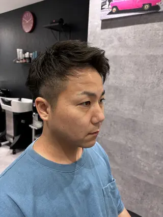 メンズ BARBER SHOP 涼 南千住店所属・岡崎 竜也のヘアスタイル