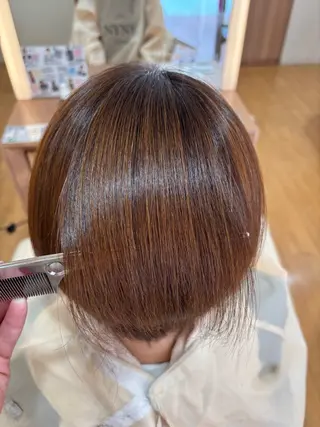 ショート 髪質改善カラー 清利あやなのヘアスタイル