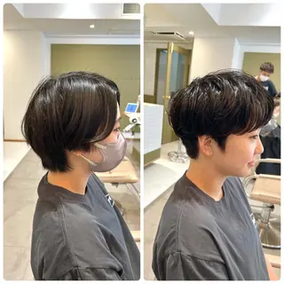 ショート パーマ メンズカット /パーマ🍀田畑玖音のヘアスタイル