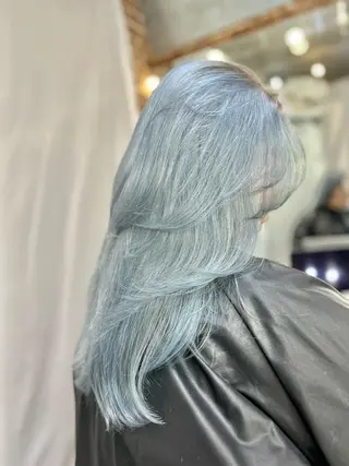 ロング カラー レイヤー/ブリーチ HIKARU ♡のヘアスタイル