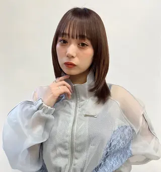 ミディアム mee.浦和店所属・カットモデル募集 🍒/北爪まゆのヘアスタイル