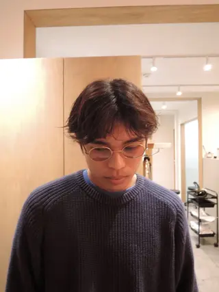 カラー メンズ YUI／レイヤー カット/透明感カラーのヘアスタイル