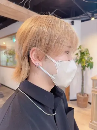 カラー メンズ 髪質改善&ストレート ‪✂︎‬鈴木青樹のヘアスタイル