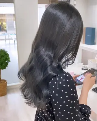 ロング カラー カットと縮毛矯正の匠 【こだま】のヘアスタイル