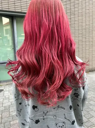 ロング カラー リルウヘアー 天王寺のヘアスタイル
