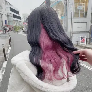 ミディアム カラー ブリーチ／透明感 カラー/ななみのヘアスタイル