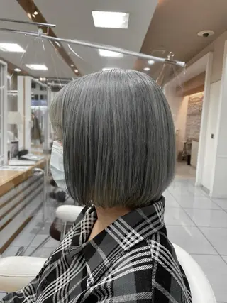 ショート カラー 縮毛/レイヤー 韓国/橋口のヘアスタイル