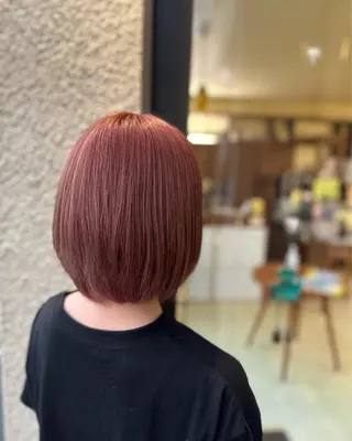 ミディアム カラー hair&makeRIHGA所属・鈴木希優 /ハイトーンカラーのヘアスタイル