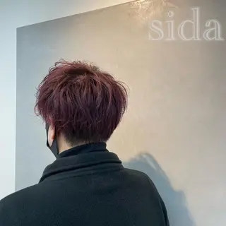 ショート カラー メンズ sida西院店/ 西村真夜のヘアスタイル