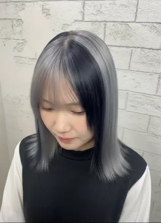 ミディアム 🖤デザインカラー❤ kana🖤のヘアスタイル