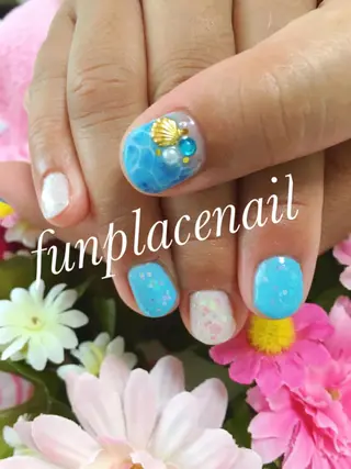 ショート ミディアム セミロング ロング カラー パーマ ヘアアレンジ メンズ キッズ ネイル まつエク nail salon＆school felice所属・フェリーチェ瑞江店 新山のネイルデザイン