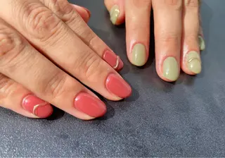 ネイル salon de pipi.　okazaki所属・O. AKINAのネイルデザイン