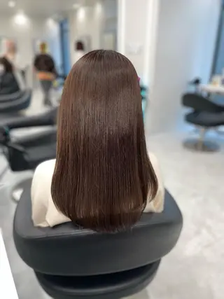 セミロング カラー ヘアアレンジ Ella所属・nana【艶髪】/ レイヤー/縮毛矯正のヘアスタイル