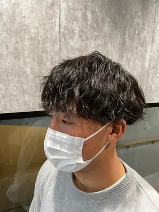 ショート カラー パーマ メンズ 🔥メンズ超特化🔥 青木海斗のヘアスタイル