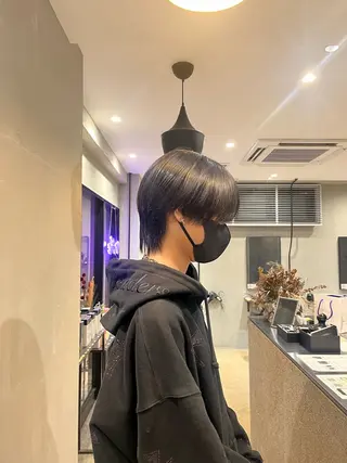 メンズ こまつばらみお/レイ ヤー/ダブルカラーのヘアスタイル