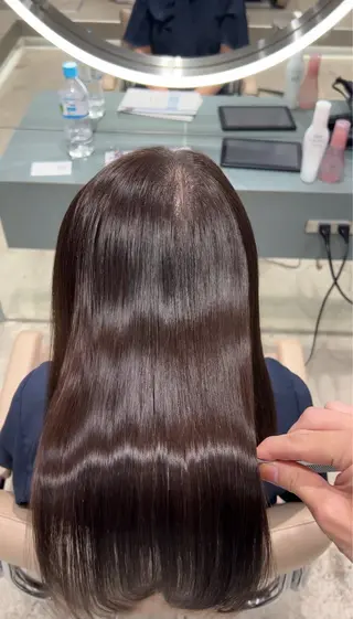 ミディアム ✨髪質改善 縮毛矯正 艶髪 立川美容室✨のヘアスタイル