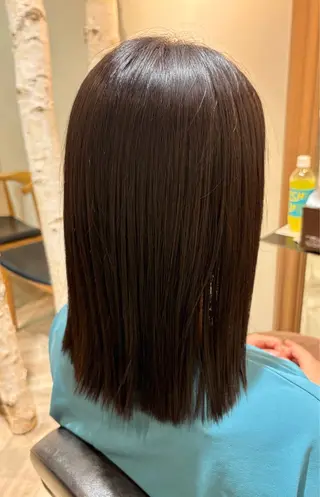 ミディアム カラー 川崎 唯華のヘアスタイル