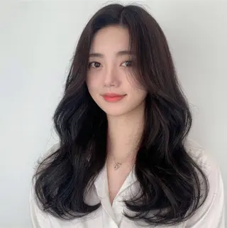 ロング 韓国特化エクステ🟨 エクステのヘアスタイル