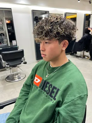 カラー パーマ メンズ fifth神宮前 HIN★T★のヘアスタイル