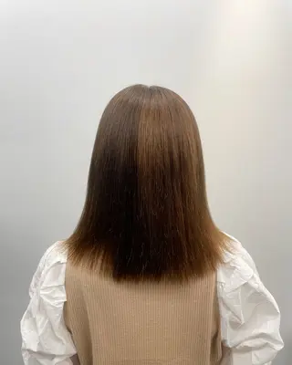 セミロング カット モデル募集/ホノカのヘアスタイル