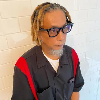 ミディアム カラー パーマ ヘアアレンジ メンズ キッズ ネイル マツエク・マツパ 中元 淳のヘアスタイル