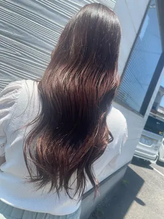 ロング 半田 知穂のヘアスタイル