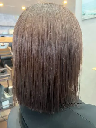 ミディアム 髪質改善カラー🎀 アイブロウ✨麗華のヘアスタイル
