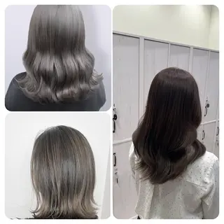 ミディアム カラー 🫧美髪矯正/ 髪質改善/藤平健太のヘアスタイル